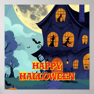 Affiche de la fête d'Halloween