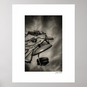 Affiche de la fête du comté de Sepia Ride Print