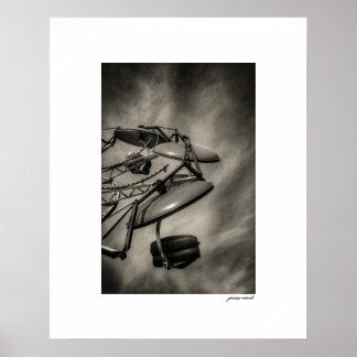 Affiche de la fête du comté de Sepia Ride Print