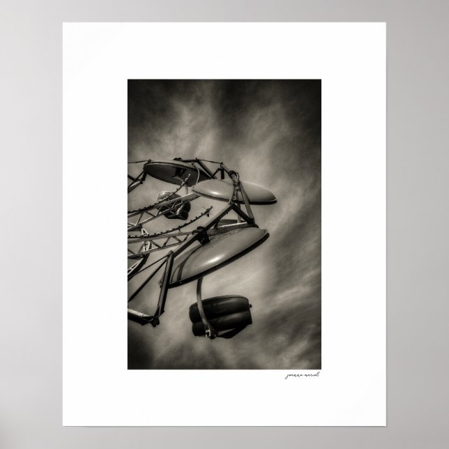Affiche de la fête du comté de Sepia Ride Print (Devant)