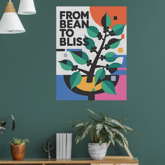 Affiche De la fève au café Bliss