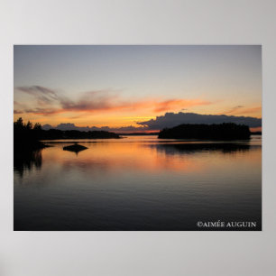 Affiche de la Finlande Sun de minuit