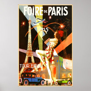Affiche de la Foire de Paris Tour Eiffel Nouvelle