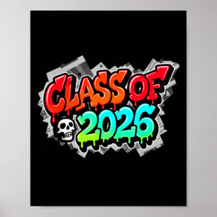 Affiche De la graffiti de rue de la promotion scolaire