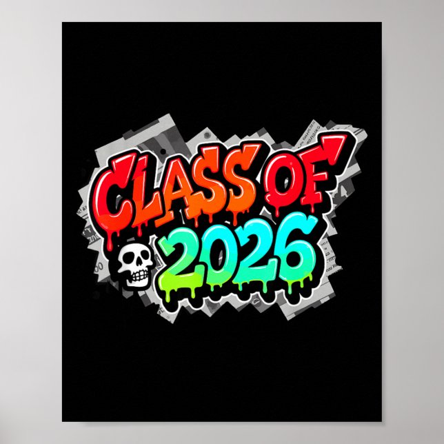Affiche De la graffiti de rue de la promotion scolaire (Devant)