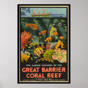 Affiche de la Grande barrière de corail Australie