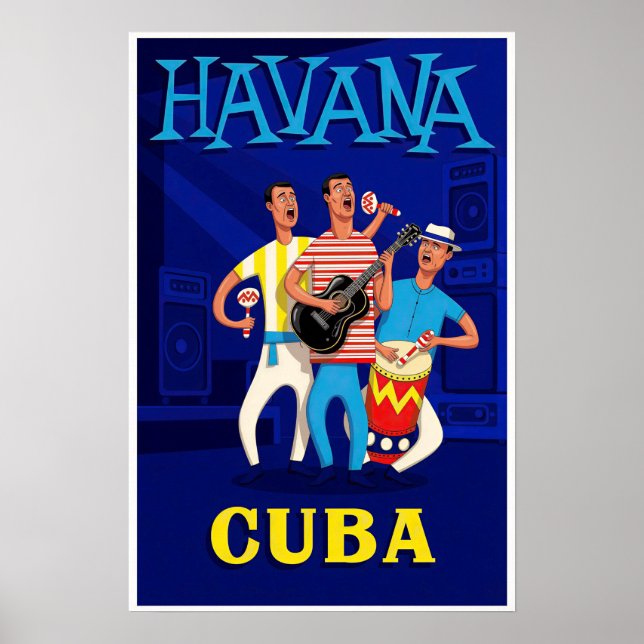 Affiche de La Havane, Cuba (Devant)
