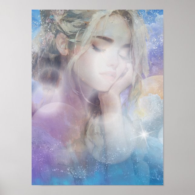 Affiche de la Jeune Fille Rêveuse (Devant)