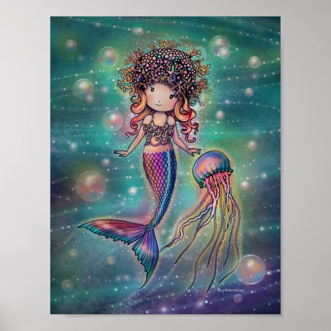 Affiche de la jolie sirène et de la méduse Molly H (Devant)