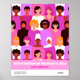 Affiche de la journée internationale des femmes d'