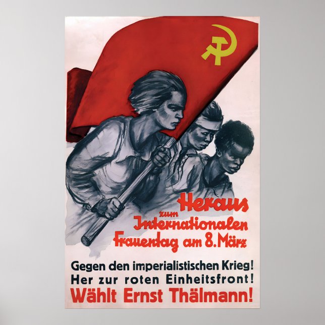 Affiche de la Journée internationale des femmes Gu (Devant)