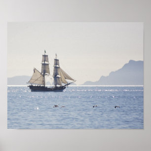 Affiche de la Lady Washington du grand navire