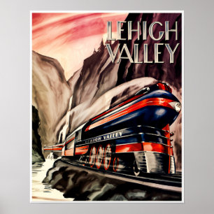 Affiche de la Lehigh Valley Railroad