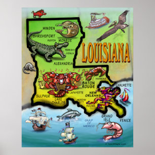 Affiche de la Louisiane