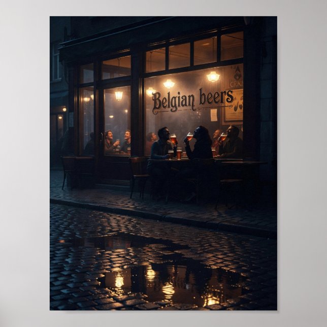 Affiche de la lueur de l'auberge bruxelloise une n (Devant)