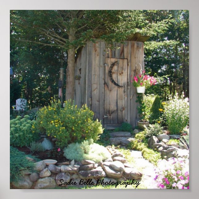 Affiche de la Maison de l'Outhouse dans le Maine (Devant)