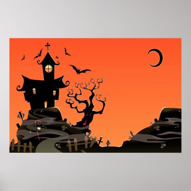 Affiche de la maison Halloween (Devant)