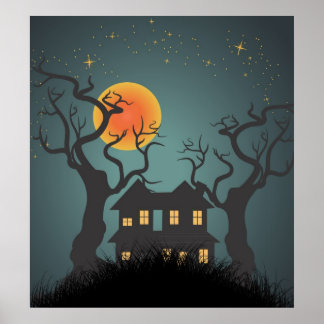 Affiche de la maison hantée