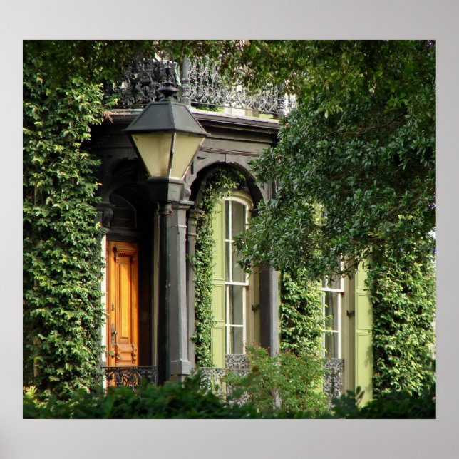 Affiche de la maison historique de Savannah (Devant)