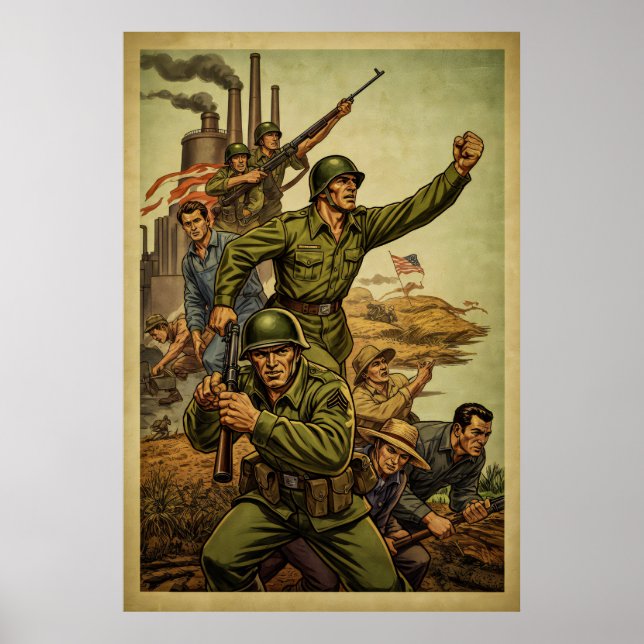 Affiche de la Marche du soldat inspirée par l'époq (Devant)