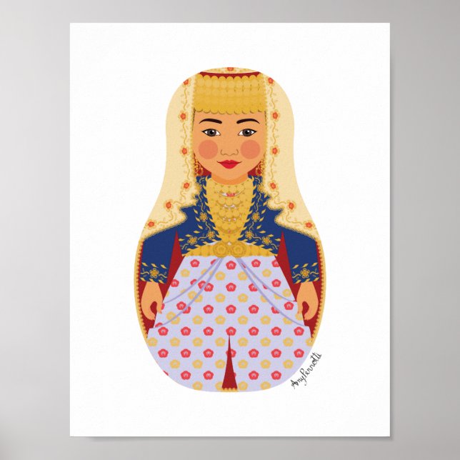 Affiche de la mariée turque Matryoshka (Devant)