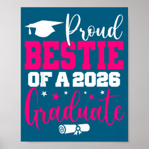 Affiche De la meilleure amie senior fière de la classe de