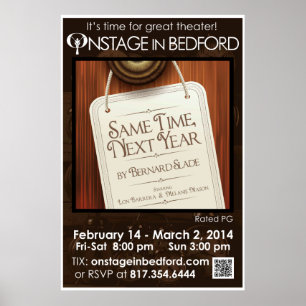 AFFICHE DE LA MÊME FOIS, L'ANNÉE PROCHAINE