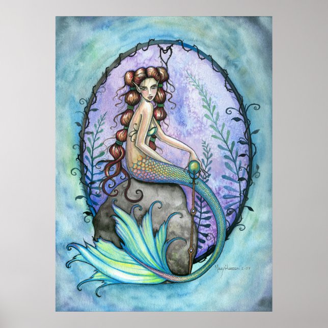 Affiche de la Mermaid Lovely par Molly Harrison (Devant)