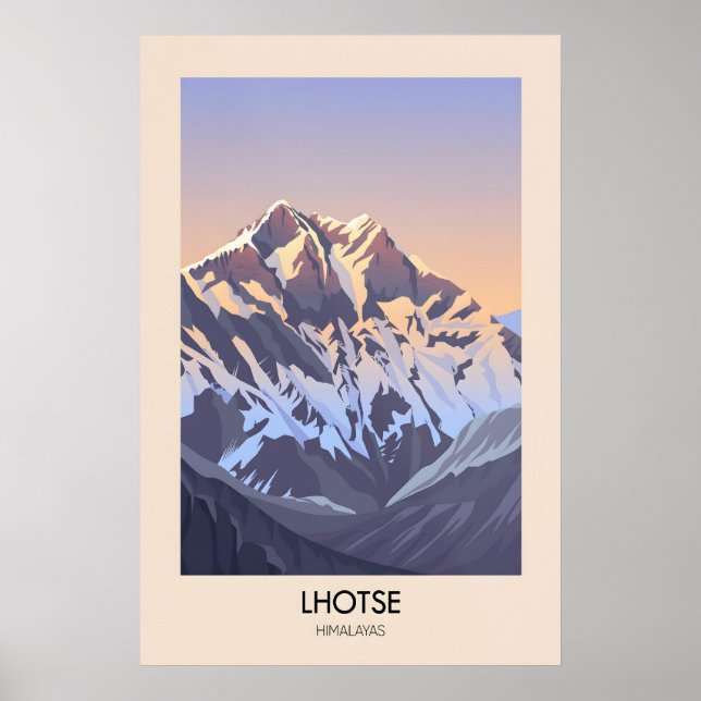 Affiche de la montagne Lhotse Himalaya (Devant)