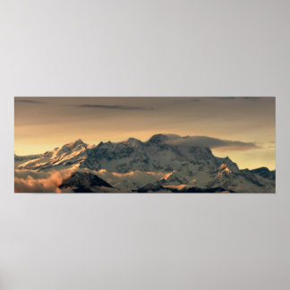 Affiche de la montagne Sainte