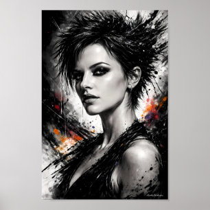 Affiche de la Muse de Minuit de l'Encre et de la D