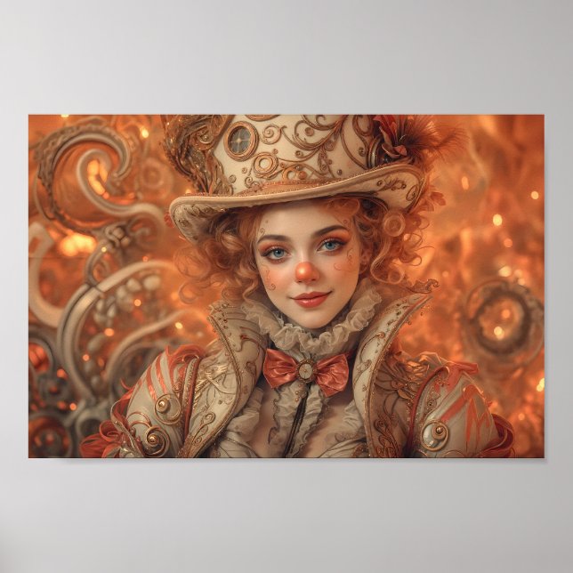 Affiche de la muse du carnaval à l'horlogerie fant (Devant)