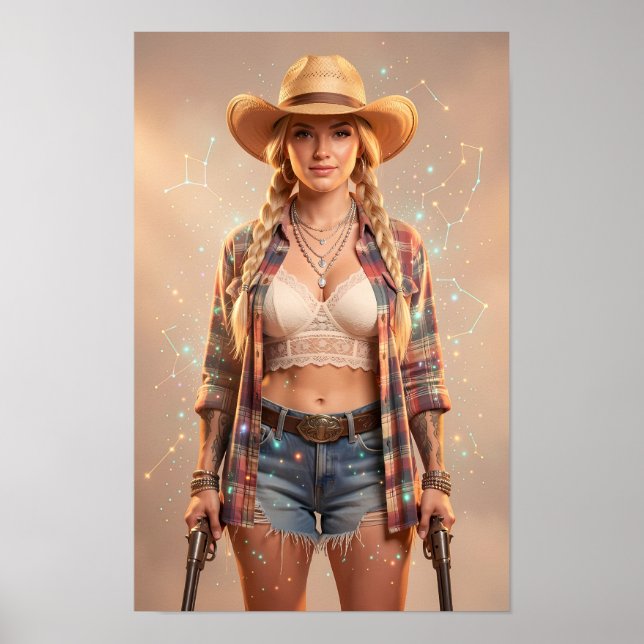 Affiche de la muse western étoilée de puissance tr (Devant)