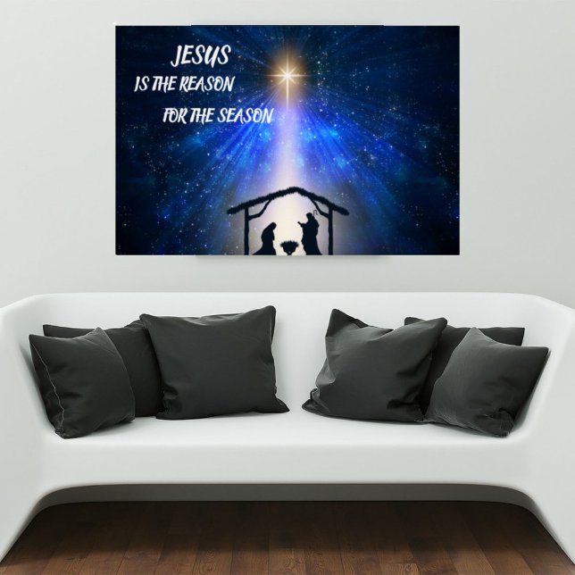 Affiche de la Nativité Jésus Est La Raison (Créateur téléchargé)