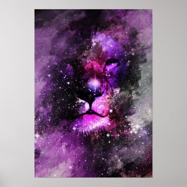 Affiche de la nébuleuse du Lion (Devant)