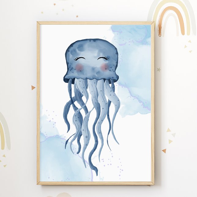 Affiche de la nurserie de méduses Animaux marins E (Créateur téléchargé)