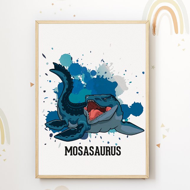 Affiche de la nurserie de Mosasaure pour la chambr (Créateur téléchargé)
