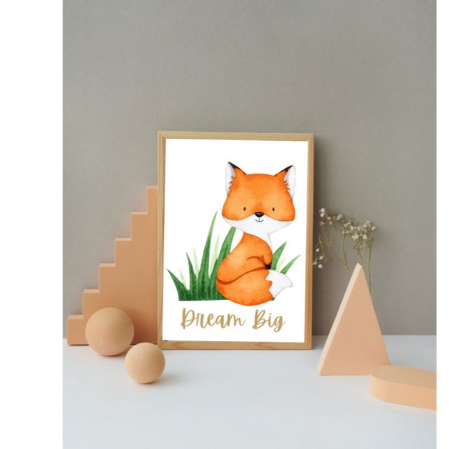Affiche de la nurserie des animaux du renard de la (Créateur téléchargé)