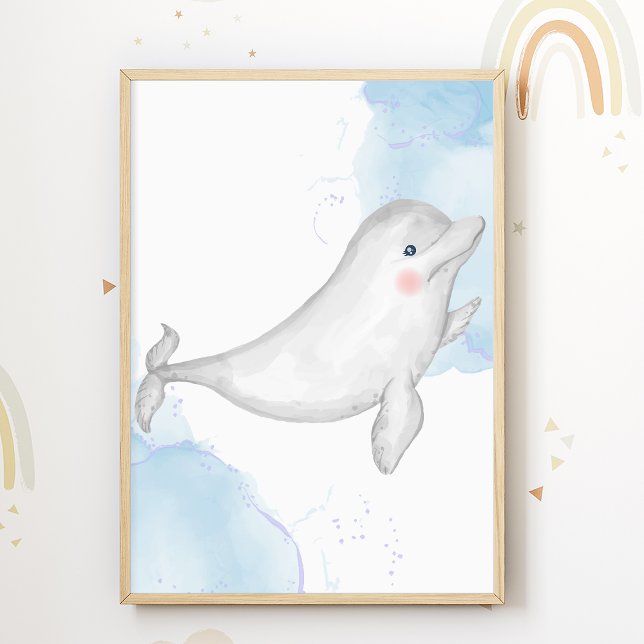 Affiche de la nurserie des dauphins Animaux marins (Créateur téléchargé)