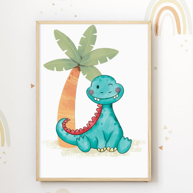 Affiche de la nurserie Dino Impression pour la cha (Créateur téléchargé)