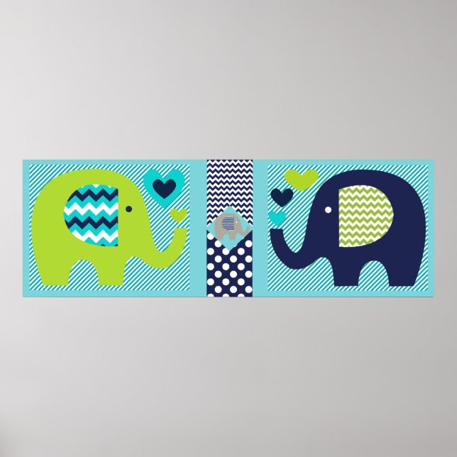 Affiche de la Nursery Friends Elephant (Devant)