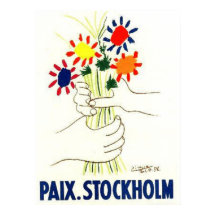 Affiche de la paix Stockholm