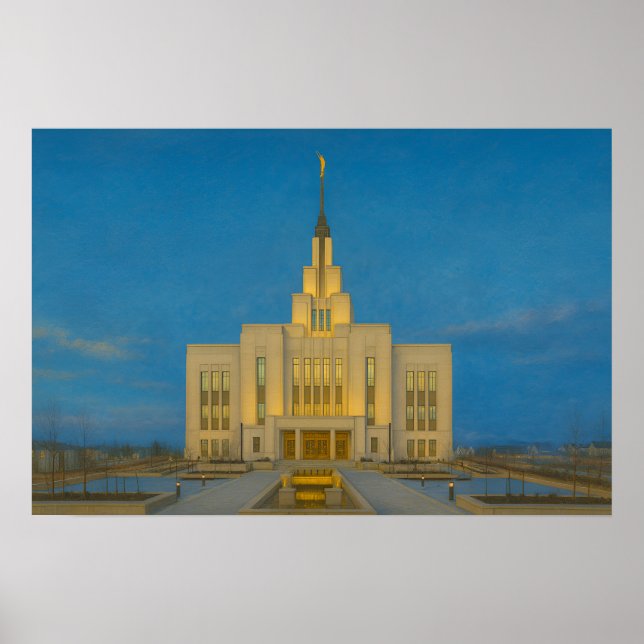 Affiche de la peinture du temple de Saratoga Sprin (Devant)