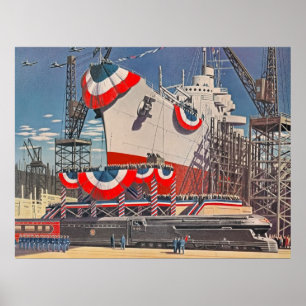 affiche de la Pennsylvanie rr des années 1940