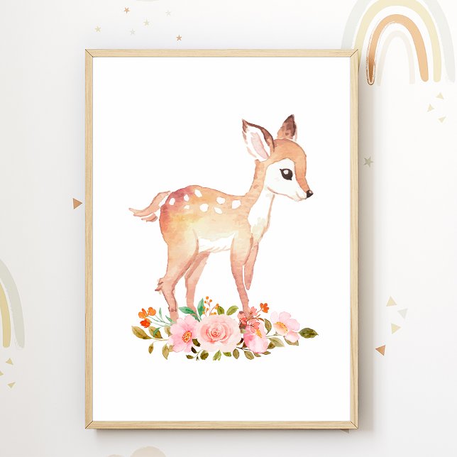 Affiche de la pépinière de fleurs Fox pour la déco (Créateur téléchargé)