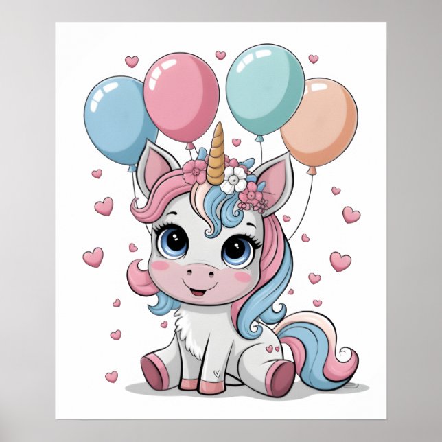 Affiche de la pépinière de licorne (Devant)