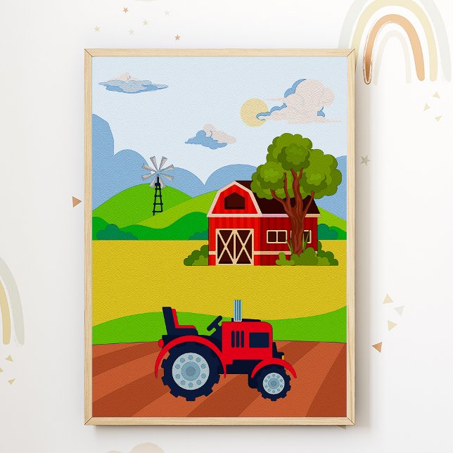 Affiche de la pépinière de tracteur décoration de  (Créateur téléchargé)