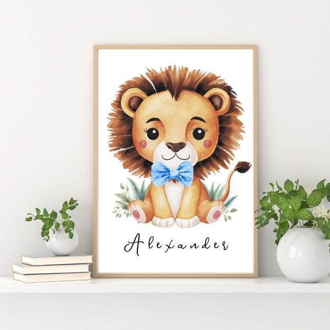 Affiche de la pépinière du safari aux lions – Déco (Créateur téléchargé)