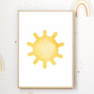 Affiche de la pépinière du soleil pastel Décoratio