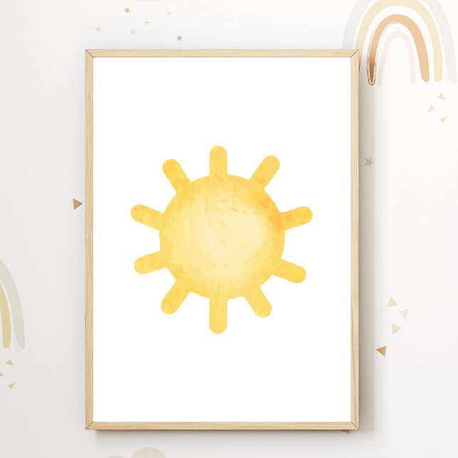 Affiche de la pépinière du soleil pastel Décoratio (Créateur téléchargé)